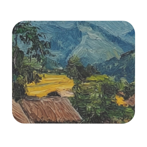 Sapa Countryside Mouse Pad Vibrant Landscape Art