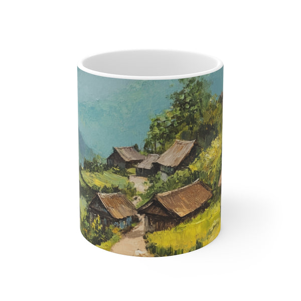 "Sapa Countryside Painting Coffee Mug"