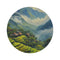 "Sapa Countryside Painting Round Rug"