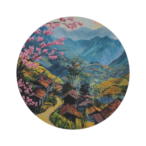 "Sapa Countryside Round Rug Masterpiece"