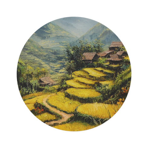 "Sapa Countryside Round Rug: Stunning"