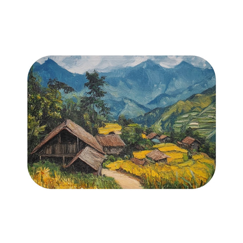 "Sapa Countryside Vietnam Bath Mat"