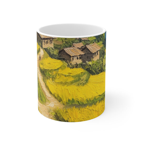 Sapa Countryside Vietnam Mug: Serene and picturesque artwork