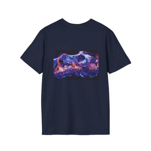 Sapphire Flames Crystal Bones T-Shirt.