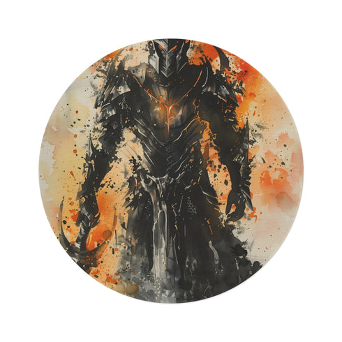 "Sauron's Eye Round Rug: Embrace Dark Power"