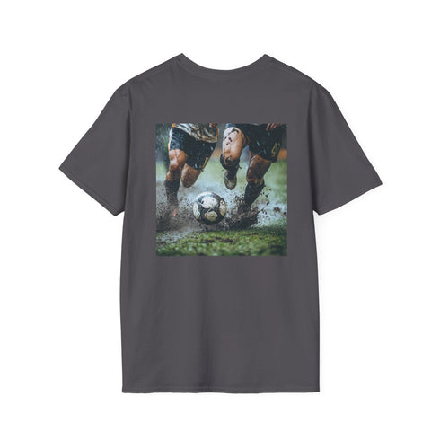 Savage in the Mud T-shirt - Embrace the gritty game-day grind with this fierce tee featuring a real player tackle in grass and mud. Perfect for showing off your love for hard-hitting football action.