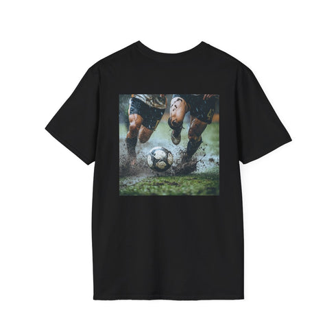 Savage in the Mud T-shirt - Embrace the gritty game-day grind with this fierce tee featuring a real player tackle in grass and mud. Perfect for showing off your love for hard-hitting football action.