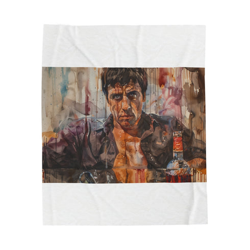 "Scarface Tony Montana Plush Blanket"