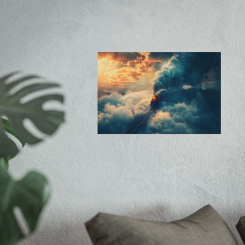 Scenic Cloud Journey by Train