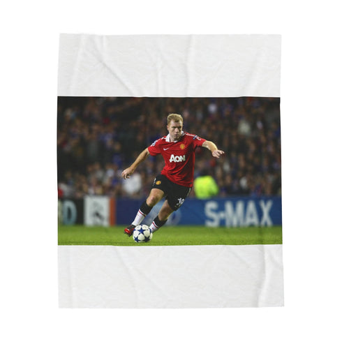 "Scholes Soccer Legend Plush Blanket"