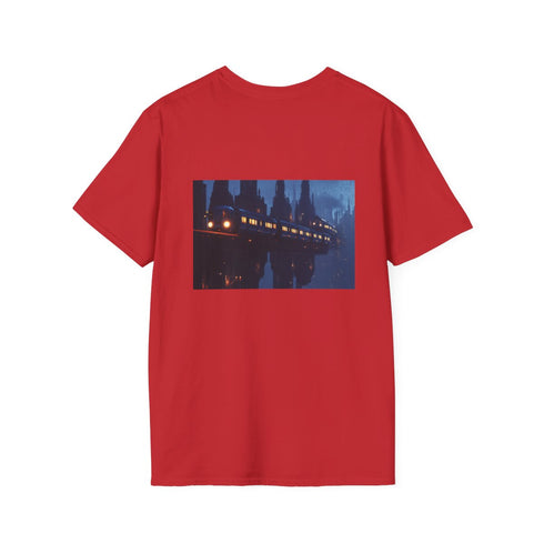 Sci-Fi City Floating Train T-Shirt