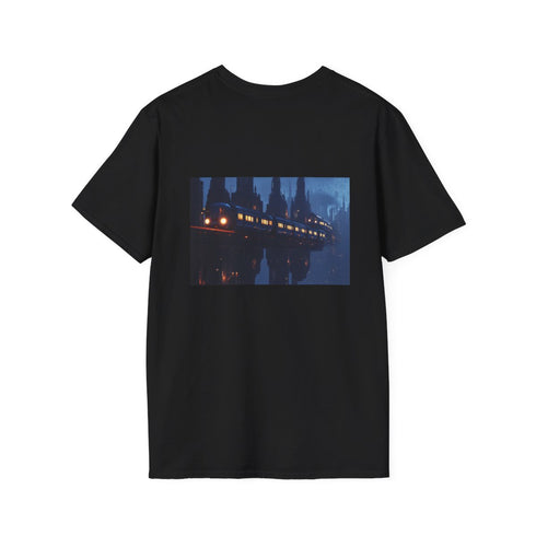 Sci-Fi City Floating Train T-Shirt