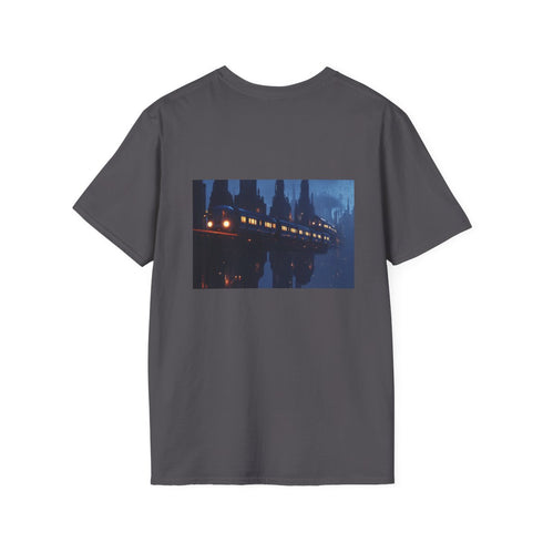 Sci-Fi City Floating Train T-Shirt