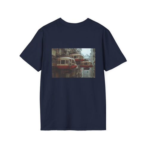 Sci-Fi City Floating Trains T-shirt