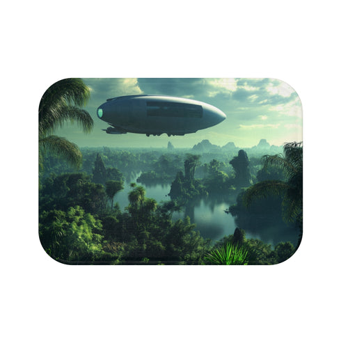 "Sci-Fi Zeppelin Bath Mat"