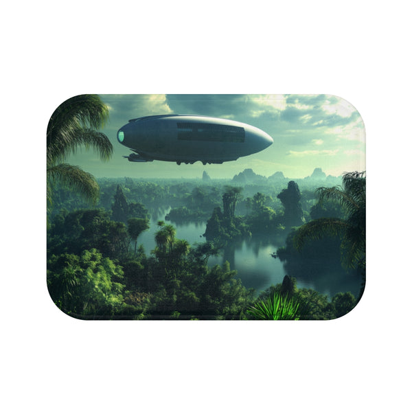 "Sci-Fi Zeppelin Bath Mat"