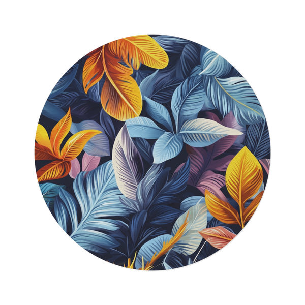 "Seamless Elegance Round Rug"