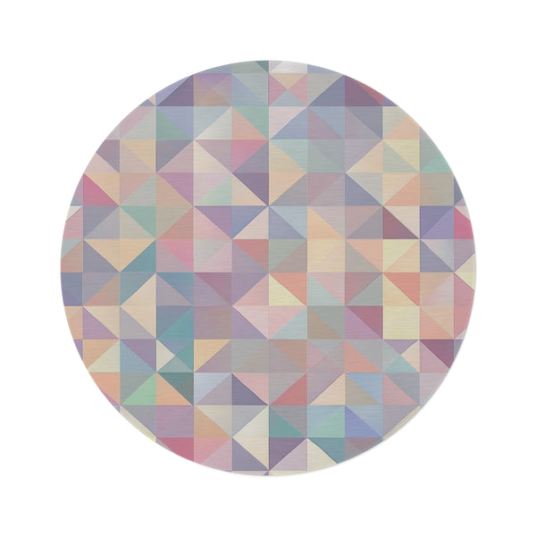 "Seamless Geometrics Round Rug: Chic & Stylish"