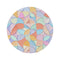 "Seamless Geometrics Round Rug Design"