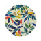"Seamless Pattern Round Rug: Stylish"