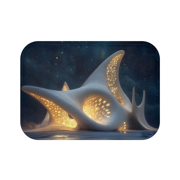 Seashell Cathedral Shaped Bath Mat