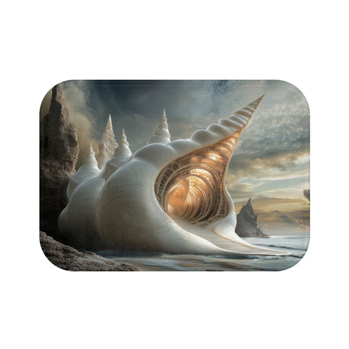 "Seashell Shape Cathedral Bath Mat"