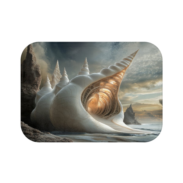 "Seashell Shape Cathedral Bath Mat"