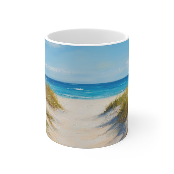 "Seaside Serenity: Beach Path Mug"