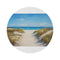 "Seaside Serenity Round Beach Rug"