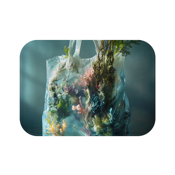 Seaweed-Filled Plastic Beach Mat
