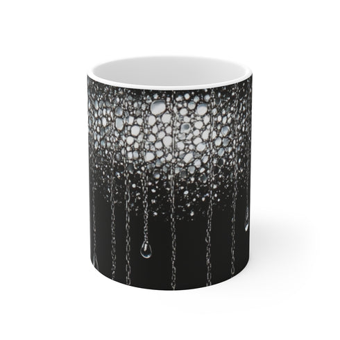 "Seductively Chic Silver Mask Mug"