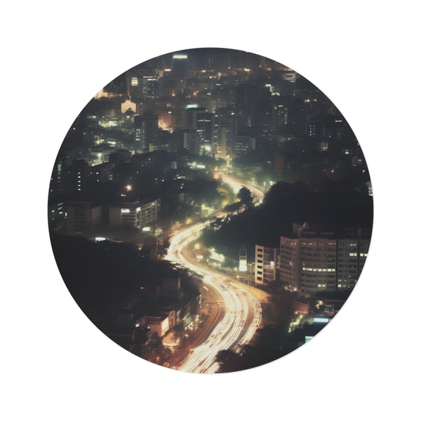 "Seoul Dreams Round Rug: Discover the Tranquility"