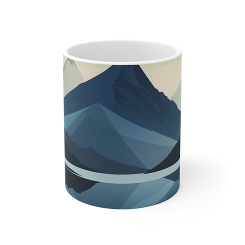 "Serene Alpine View Coffee Mug"