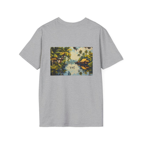 Serene Backwaters Kerala Painting Tee