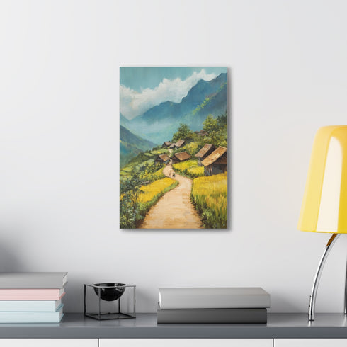 Sapa countryside canvas print - serene beauty, tranquil landscapes, Vietnam.