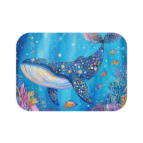 "Serene Blue Ocean Bath Mat"