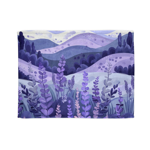 "Serene Lavender Fields Bed Cover"
