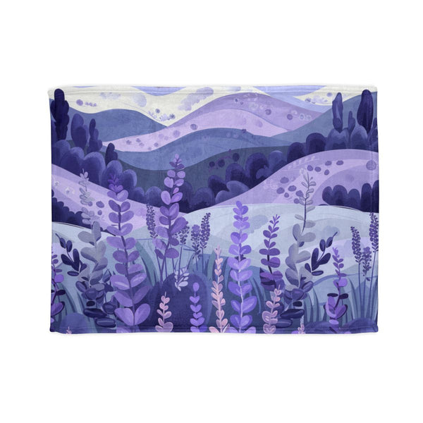 "Serene Lavender Fields Bed Cover"