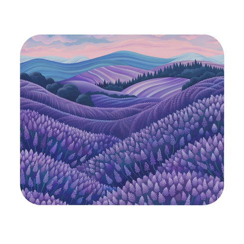 Serene Lavender Fields Mouse Pad