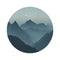 "Serene Summit Round Rug"