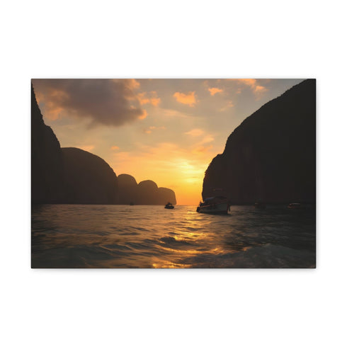 "Serene Sunset at Maya Bay"