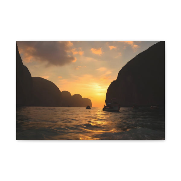 "Serene Sunset at Maya Bay"