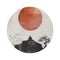 "Serene Zen Art Round Rug"