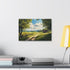 Tranquil landscape canvas art in soft nature hues for home decor.