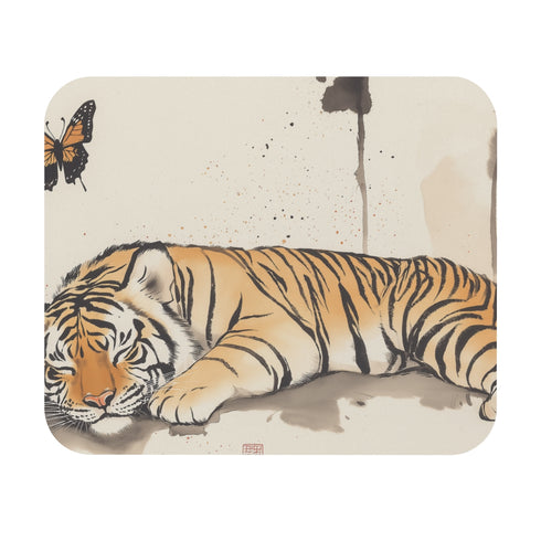 Serenity Sleeping Tiger Mouse Pad