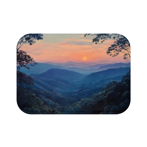 "Serenity Sunset Bath Mat"