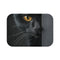 "Serious Black Cat Bath Mat"