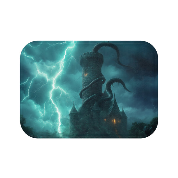 "Serpent Lightning Tower Bath Mat"