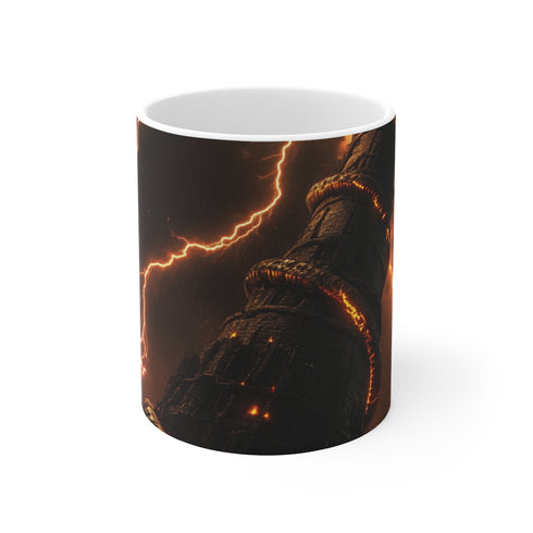 Serpent Lightning Tower Coffee Mug