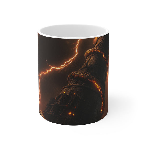 Serpent Lightning Tower Coffee Mug